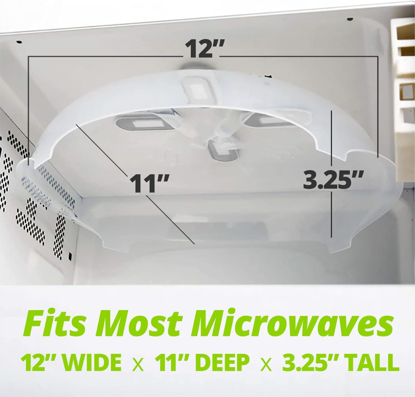 Beazonbazaar Magnetic Splatter Cover That Stores Inside Your Microwave
