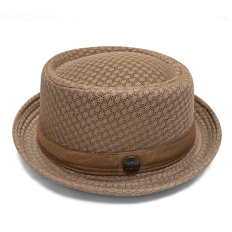 Unisex Breathable Mesh Pork Pie Hat