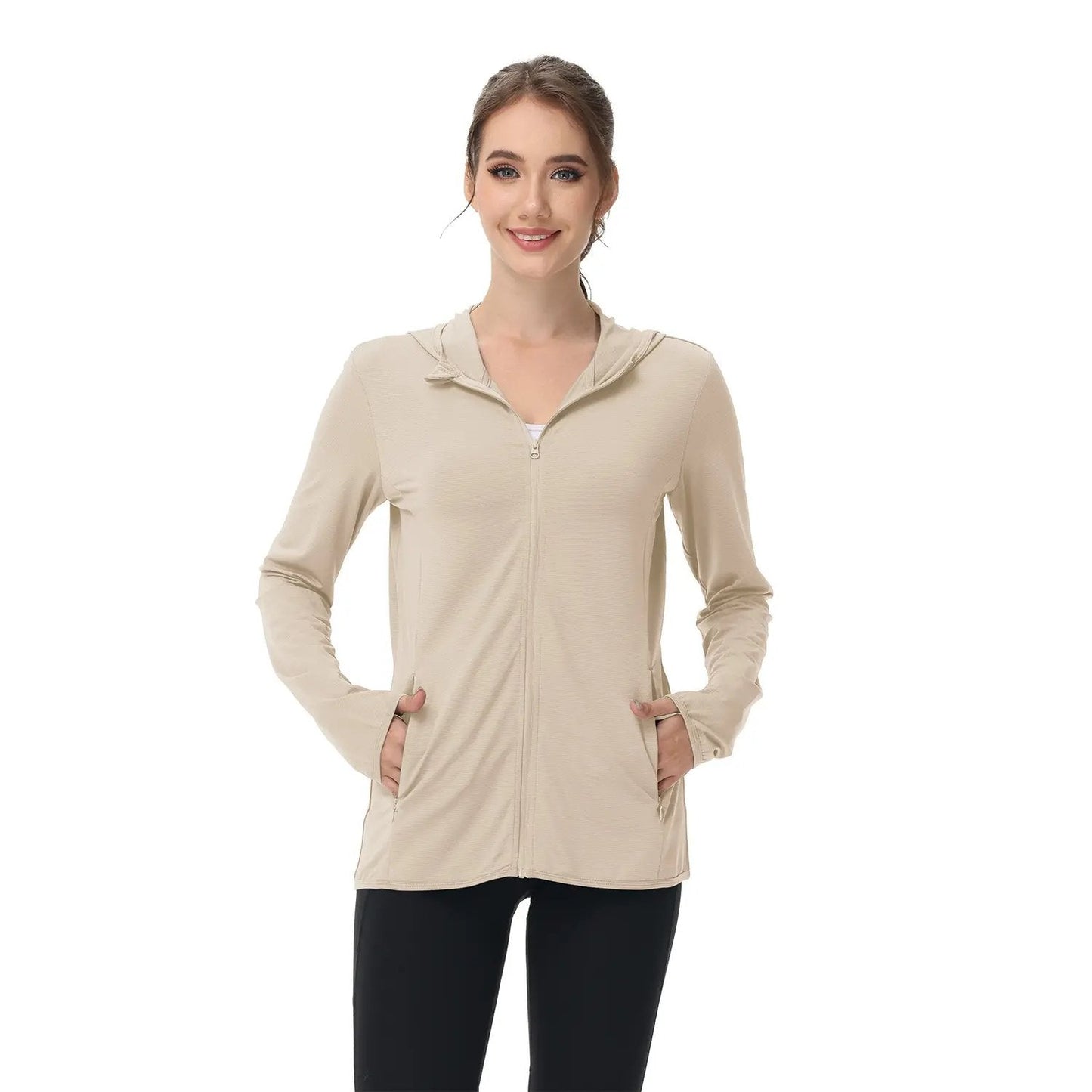🎖️Women's Lightweight Long-Sleeved Sunscreen Hoodie Jacket
