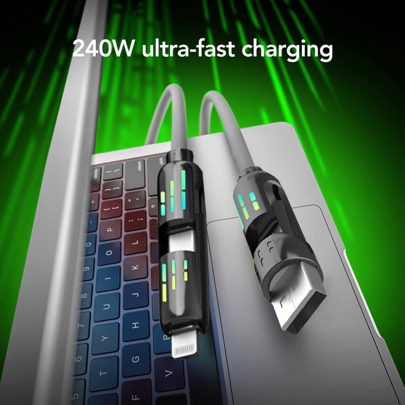 كابل USB-C‏ 4 في 1 بقوة 240 واط detail view