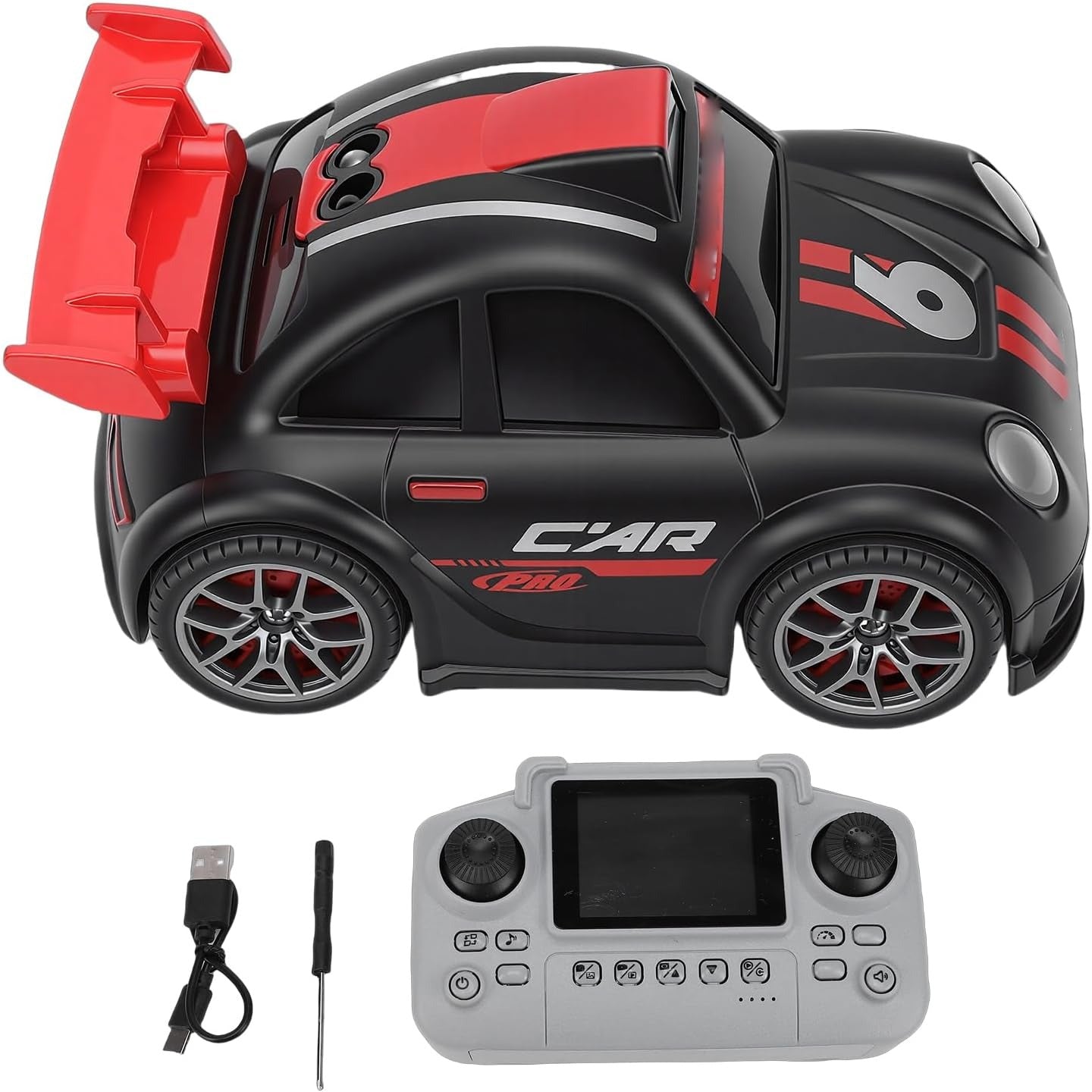 Smart RC Camera Car | Intelligent Induction Control | LCD Remote 2.4GHz