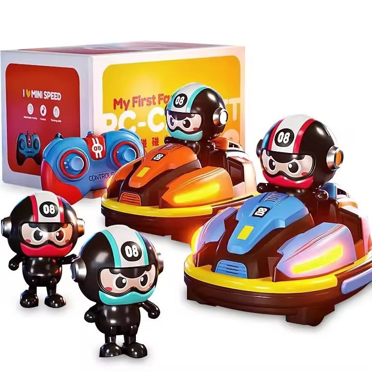 2 Player RC Battle Bumper Car Toy + Football Fork | Lower Your Kids Screen Time