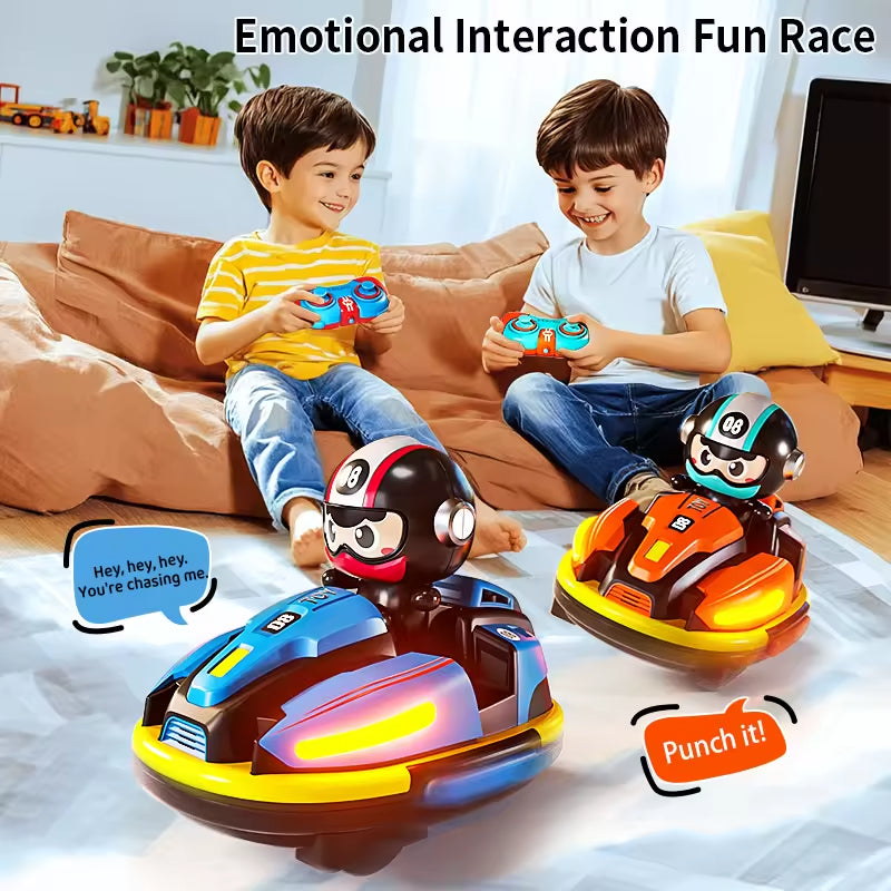 2 Player RC Battle Bumper Car Toy + Football Fork | Lower Your Kids Screen Time