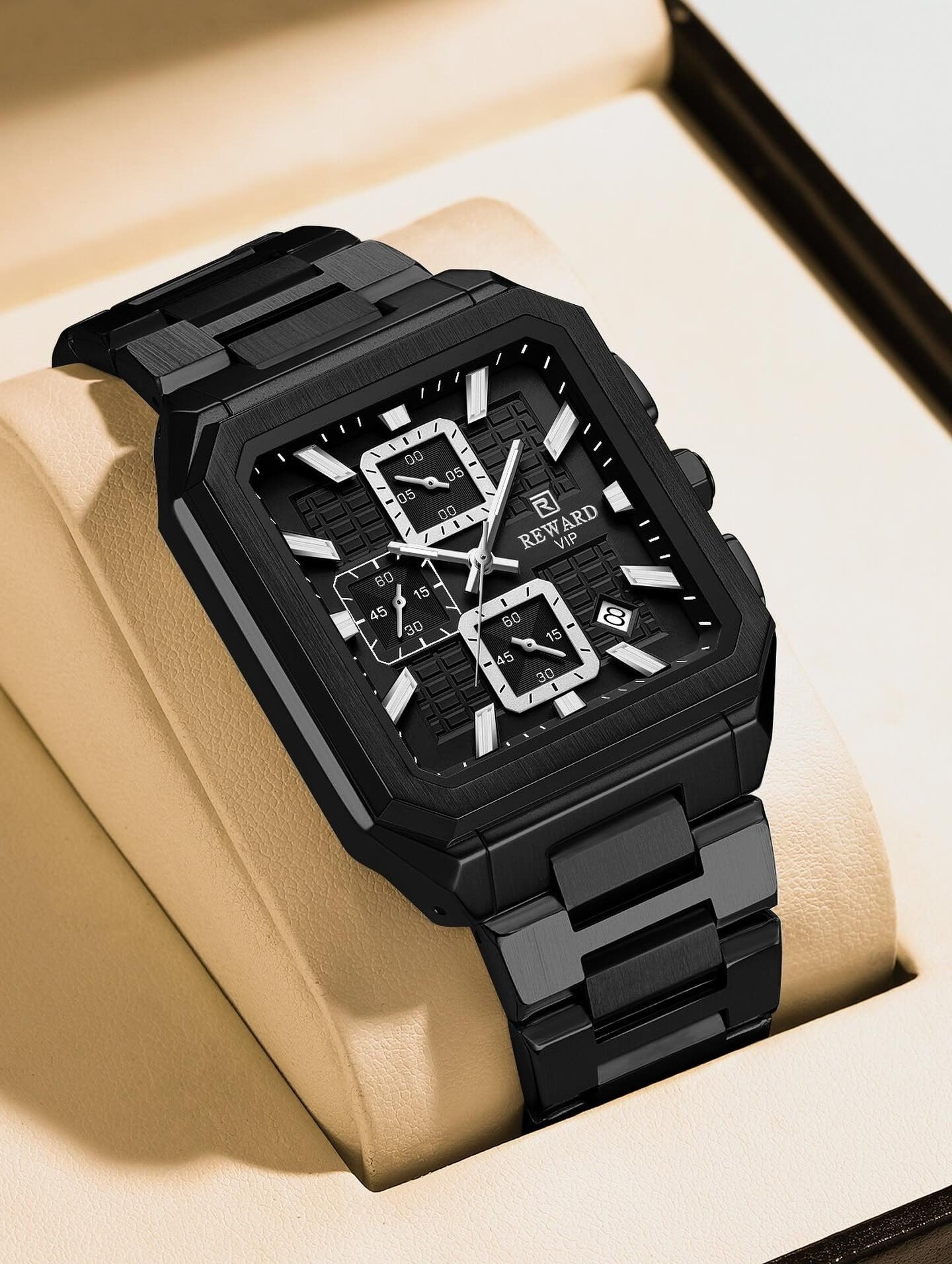 ORIGINAL REWARD VIP | MEN'S LUXURY WATCH | PURE ELEGANCE | BLACK